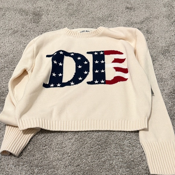 Dairy Boy Cream American flag Sweater with DB Logo - Picture 2 of 2